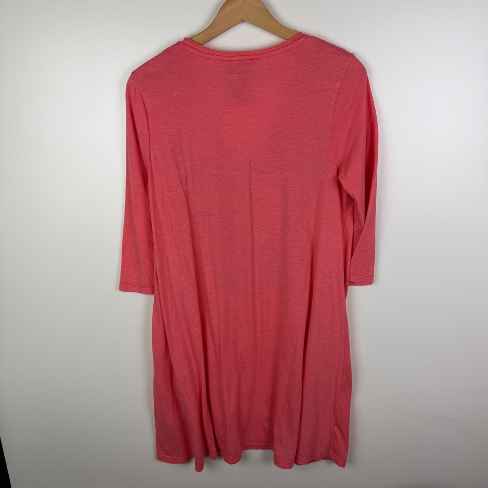 Johnny Was Dorana Floral Embroidered Tunic Top Medium Pink Cottage Boho Chic - Picture 4 of 12